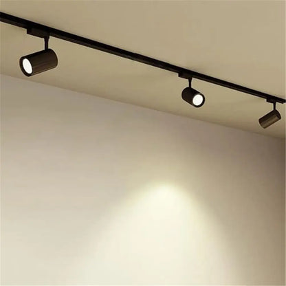 Modern 100cm black & white track for living room lighting