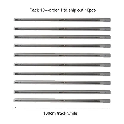 Modern 100cm black & white track for living room lighting