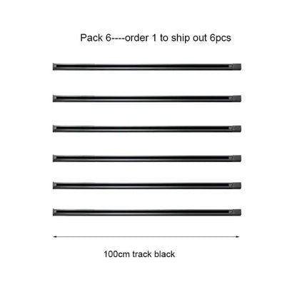 Modern 100cm black & white track for living room lighting