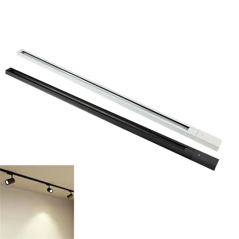 Modern 100cm black & white track for living room lighting