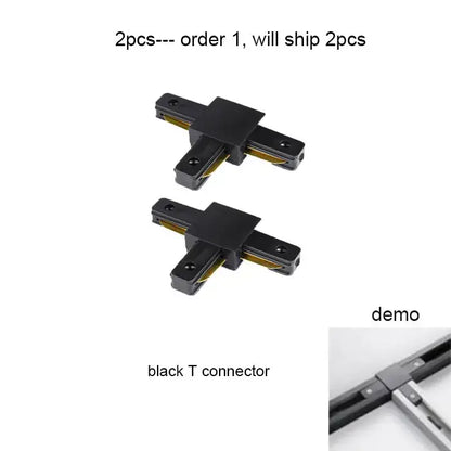 Modern 100cm black & white track for living room lighting