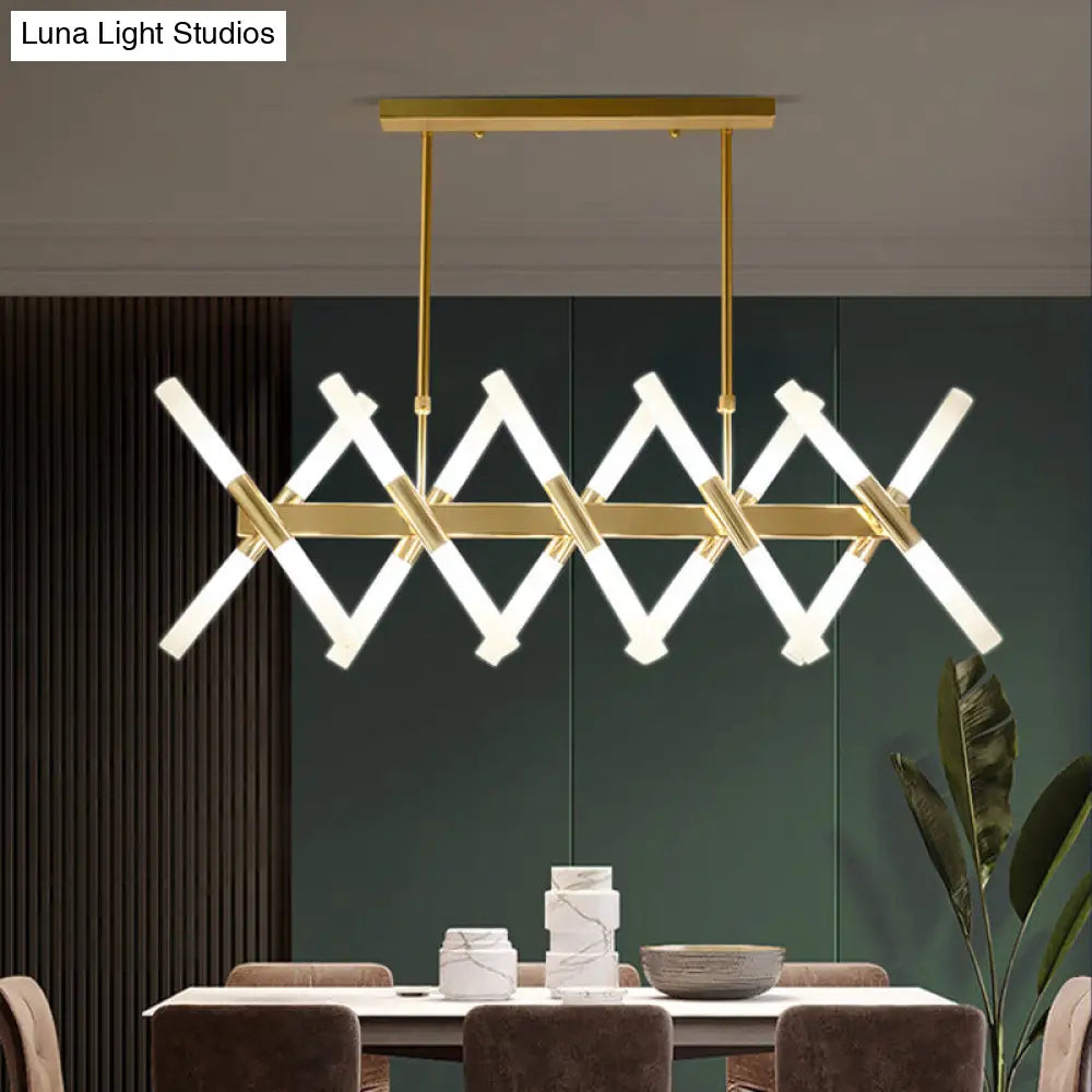 DecorBites™ Modern 20-Light Acrylic Ceiling Lamp for Dining Room or Kitchen Island