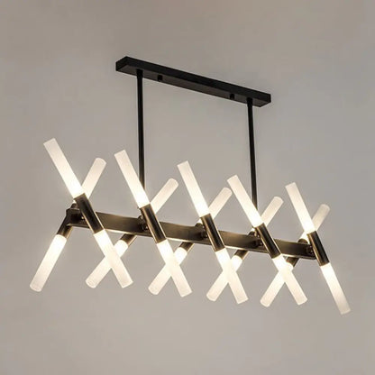 DecorBites™ Modern 20-Light Acrylic Ceiling Lamp for Dining Room or Kitchen Island