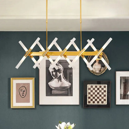 DecorBites™ Modern 20-Light Acrylic Ceiling Lamp for Dining Room or Kitchen Island