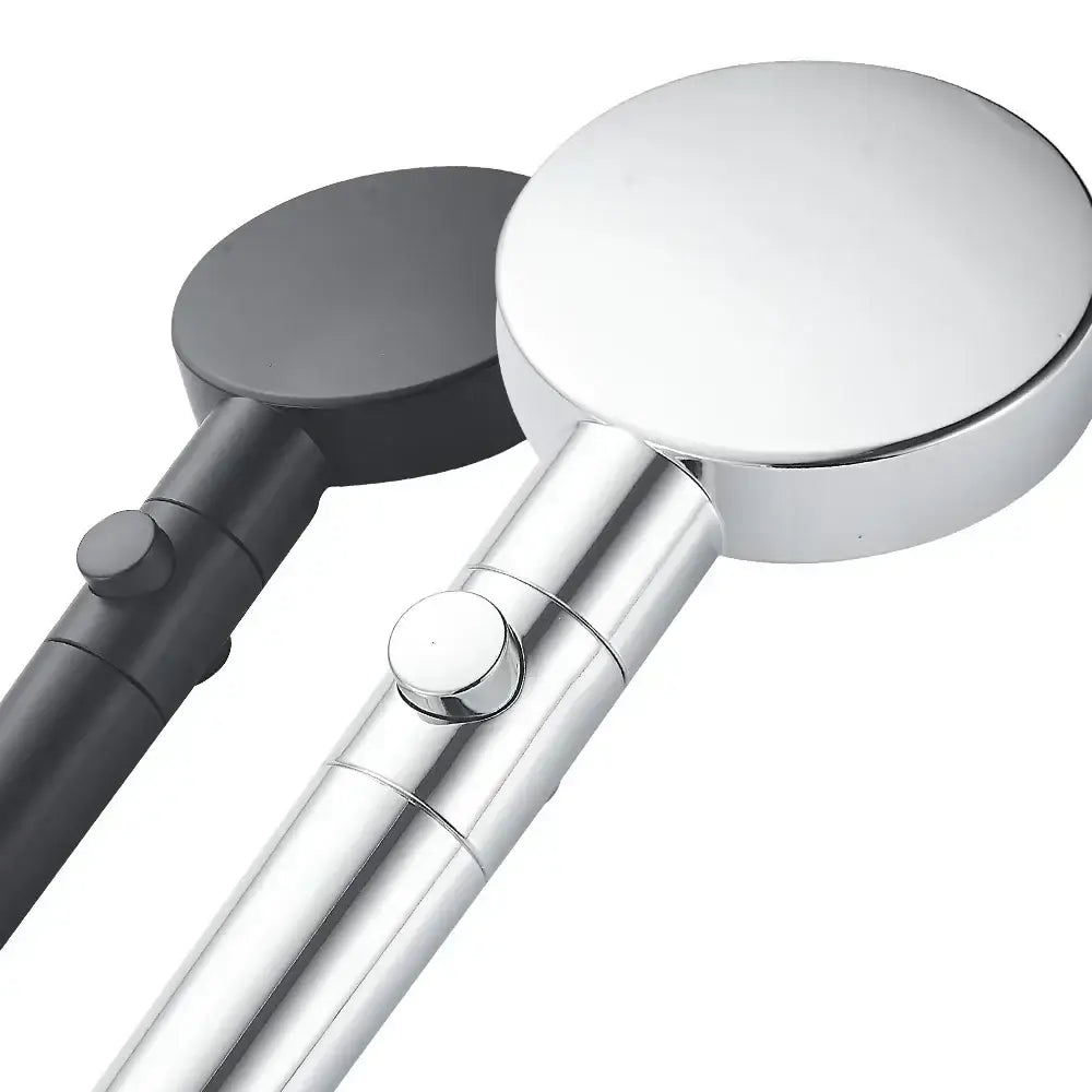 Modern 5-function shower head bathroom sprayer in white silver & black