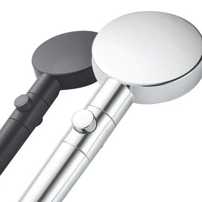 Modern 5-function shower head bathroom sprayer in white silver & black