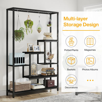 DecorBites™ Modern 5-Tier Tall Metal Plant Stand