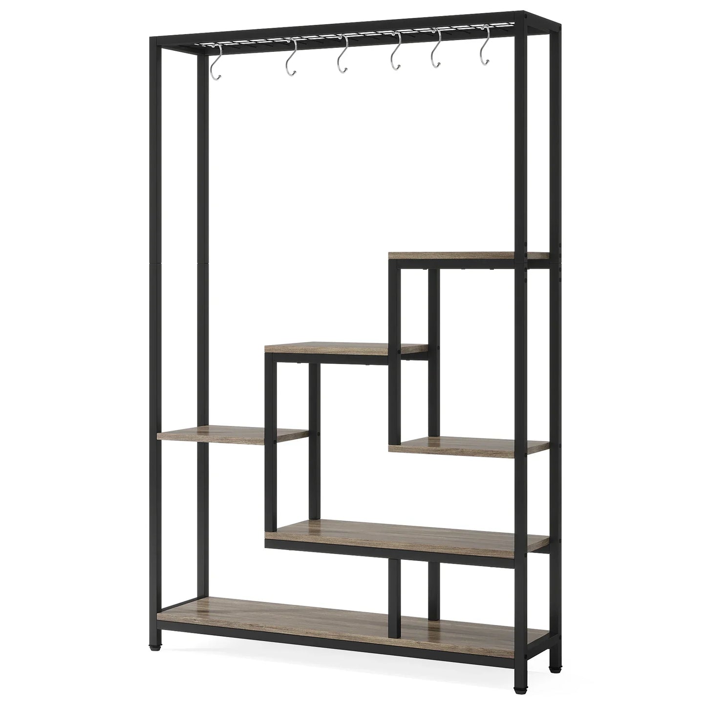 DecorBites™ Modern 5-Tier Tall Metal Plant Stand