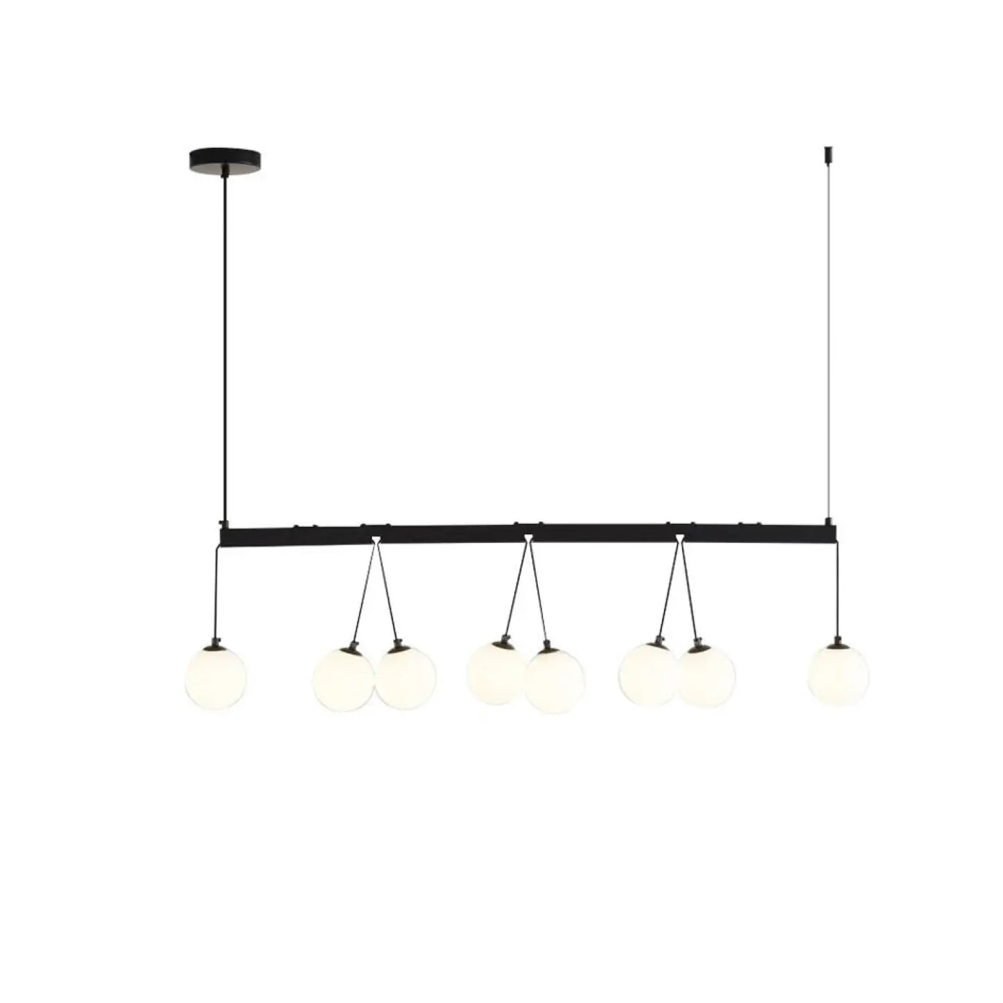 Modern 8-Light Globe Pendant Lights Hanging Chandelier for Kitchen Island