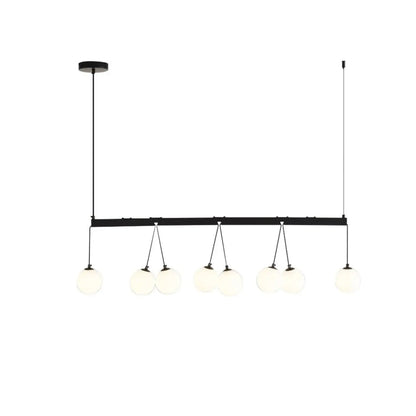 Modern 8-Light Globe Pendant Lights Hanging Chandelier for Kitchen Island