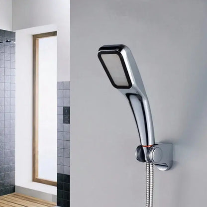 Modern abs chrome square rainfall shower head for bathroom
