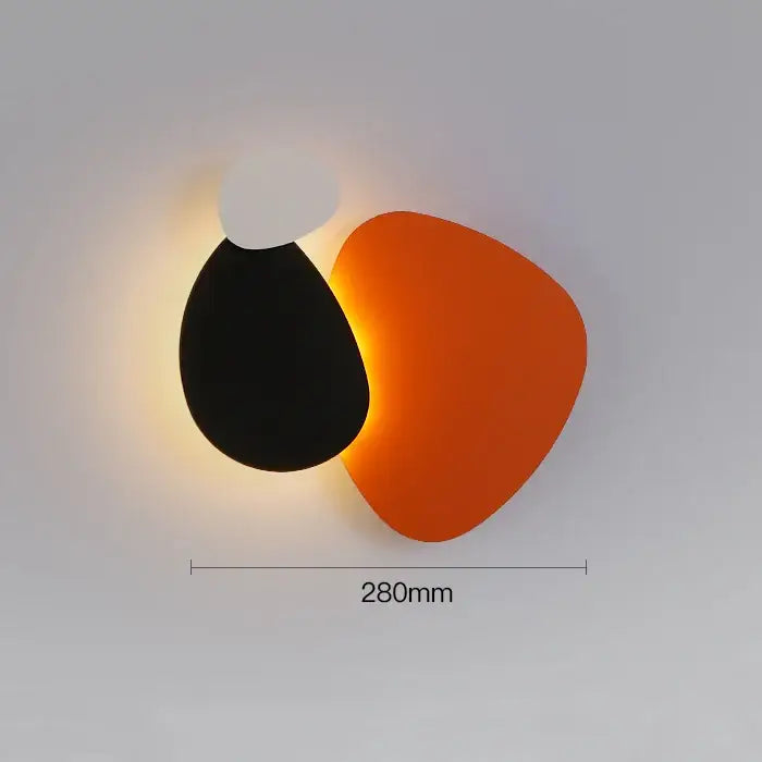Modern abstract geometric art wall lamp for bedroom and living room