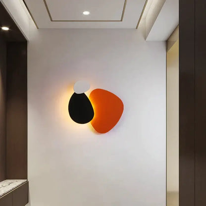 Modern abstract geometric art wall lamp for bedroom and living room