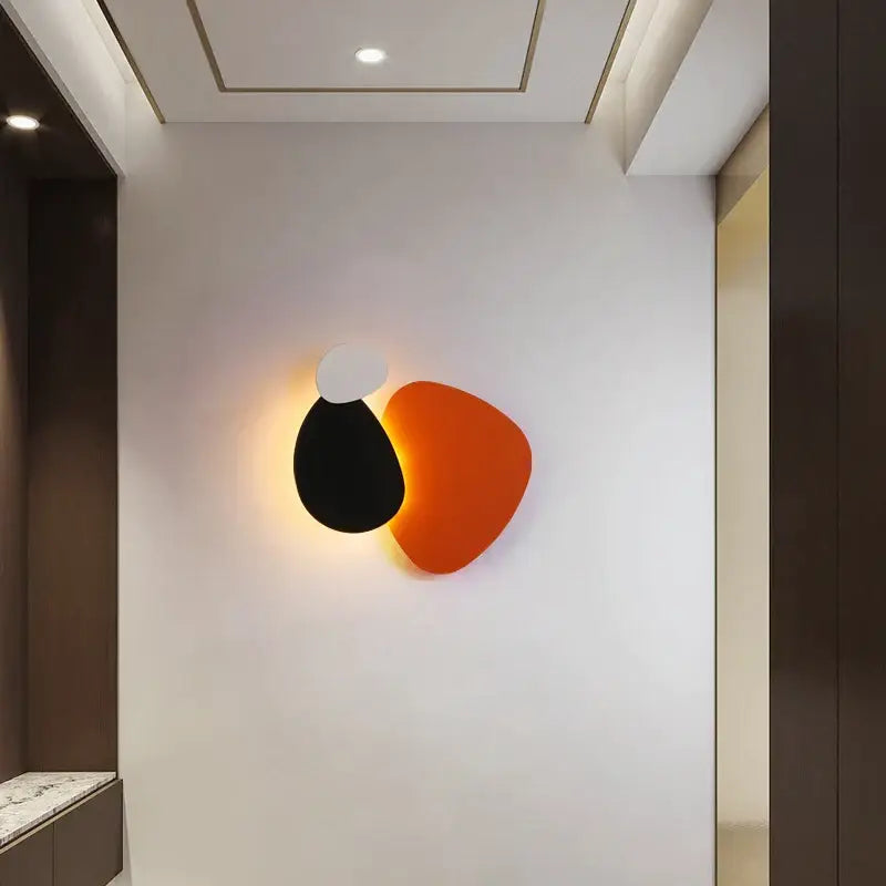 Modern abstract geometric art wall lamp for bedroom and living room