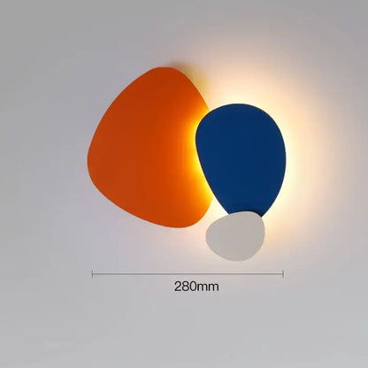 Modern abstract geometric art wall lamp for bedroom and living room