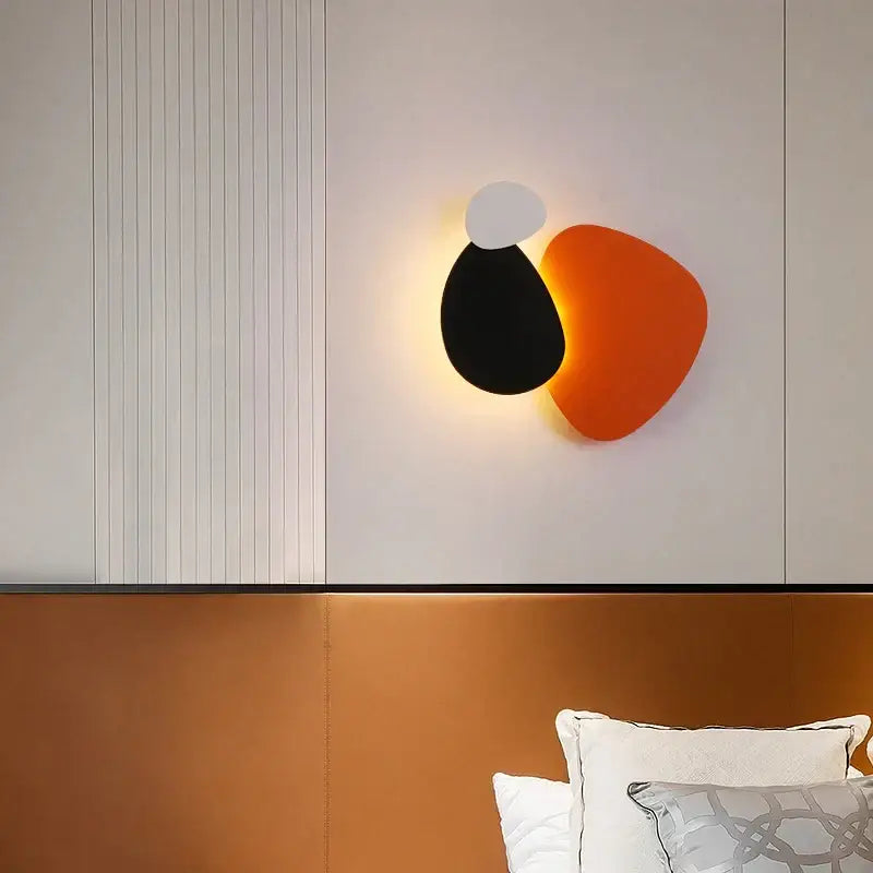Modern abstract geometric art wall lamp for bedroom and living room