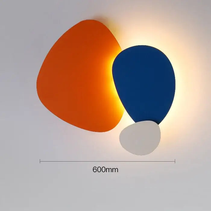 Modern abstract geometric art wall lamp for bedroom and living room