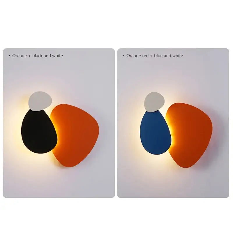 Modern abstract geometric art wall lamp for bedroom and living room