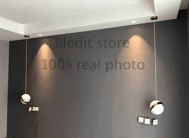 Modern acrylic ball pendant lamp for living room lighting