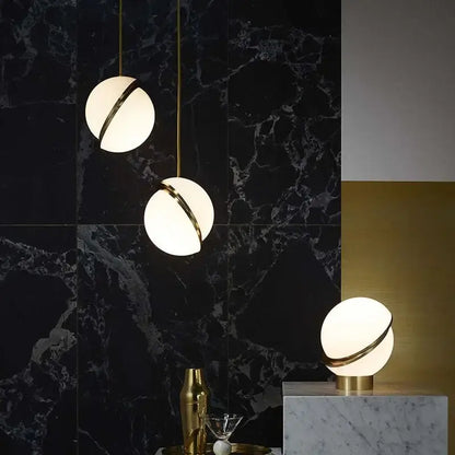 Modern acrylic ball pendant lamp for living room lighting