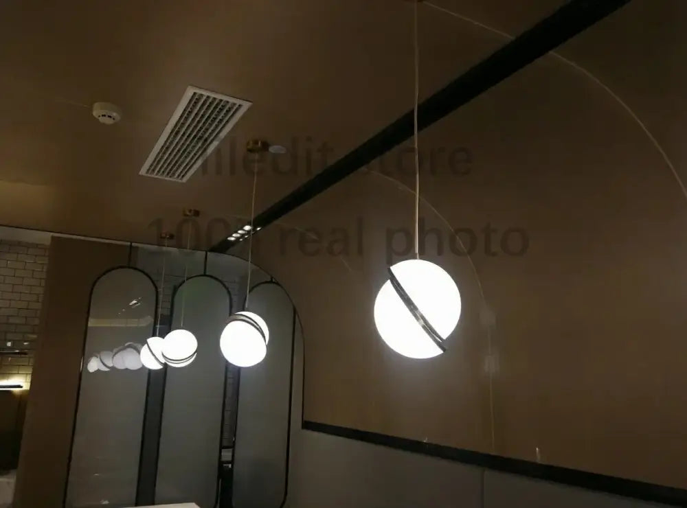 Modern acrylic ball pendant lamp for living room lighting