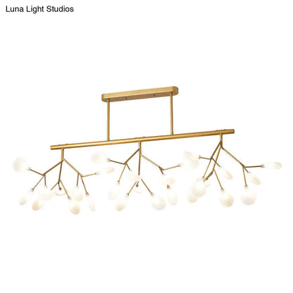 DecorBites™ Modern Acrylic Firefly Island Pendant Ceiling Lights for Dining Room – 27 Lights