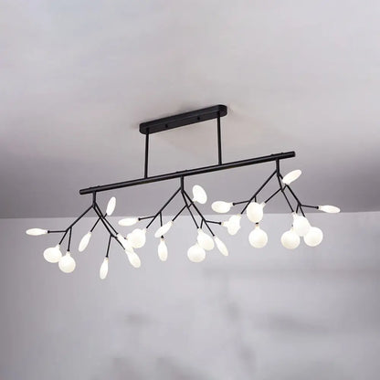 DecorBites™ Modern Acrylic Firefly Island Pendant Ceiling Lights for Dining Room – 27 Lights