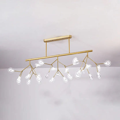 DecorBites™ Modern Acrylic Firefly Island Pendant Ceiling Lights for Dining Room – 27 Lights