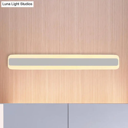 DecorBites™ Modern Acrylic LED Bathroom Vanity Lighting Fixture in Warm/White Light, 16"/19.5"/23.5" Wide