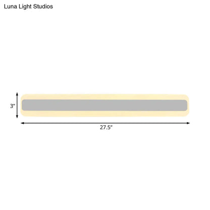DecorBites™ Modern Acrylic LED Bathroom Vanity Lighting Fixture in Warm/White Light, 16"/19.5"/23.5" Wide