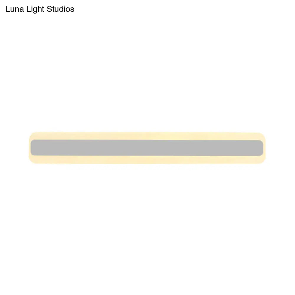 DecorBites™ Modern Acrylic LED Bathroom Vanity Lighting Fixture in Warm/White Light, 16"/19.5"/23.5" Wide