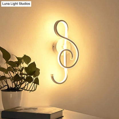 DecorBites™ Modern Acrylic LED Wall Light Fixture - Music Note Design for Living Room