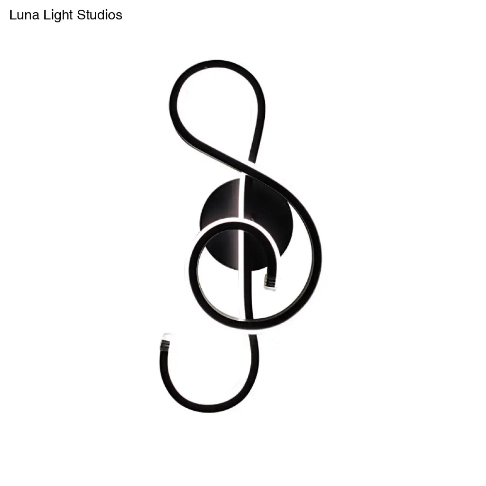 DecorBites™ Modern Acrylic LED Wall Light Fixture - Music Note Design for Living Room