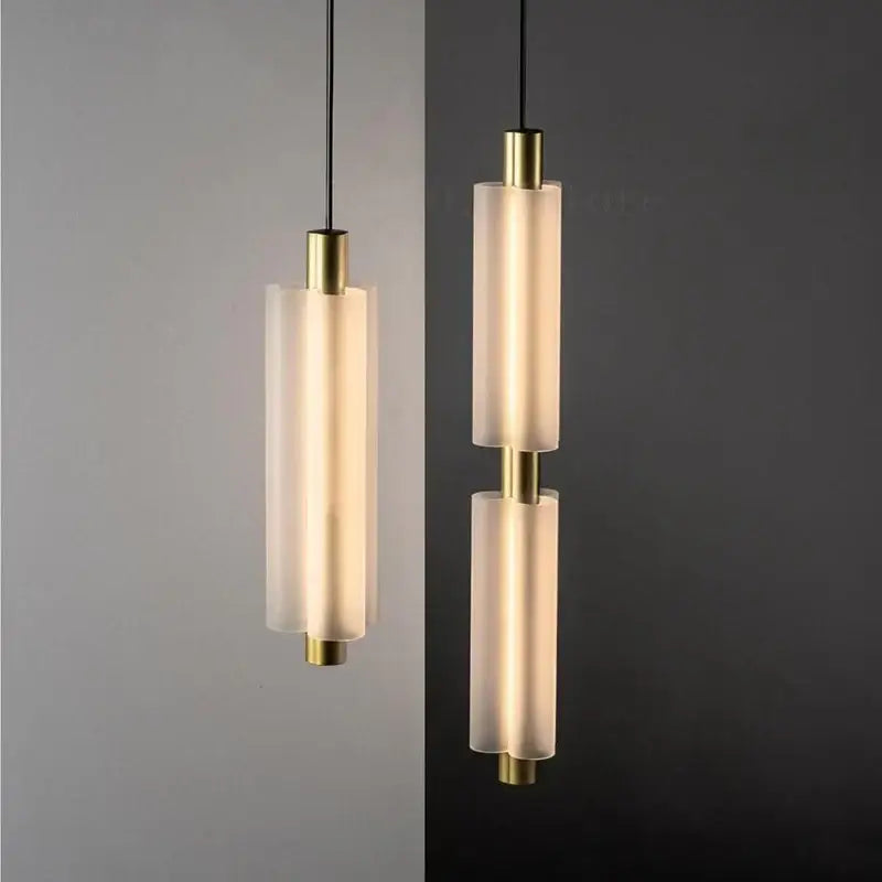 Modern acrylic minimalist pendant lights bedroom led lamp