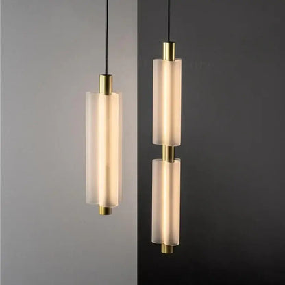 Modern acrylic minimalist pendant lights bedroom led lamp