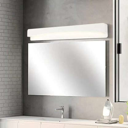 Modern acrylic rectangular vanity light fixture for bathroom
