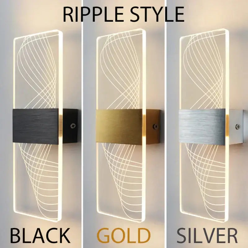 DecorBites™ Acrylic Touch Sensor LED Wall Lamp, Modern Sconces, 6W Indoor Lighting for Home Decor