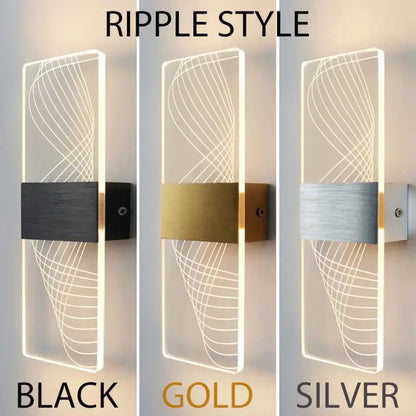 DecorBites™ Acrylic Touch Sensor LED Wall Lamp, Modern Sconces, 6W Indoor Lighting for Home Decor