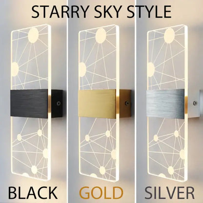 DecorBites™ Acrylic Touch Sensor LED Wall Lamp, Modern Sconces, 6W Indoor Lighting for Home Decor