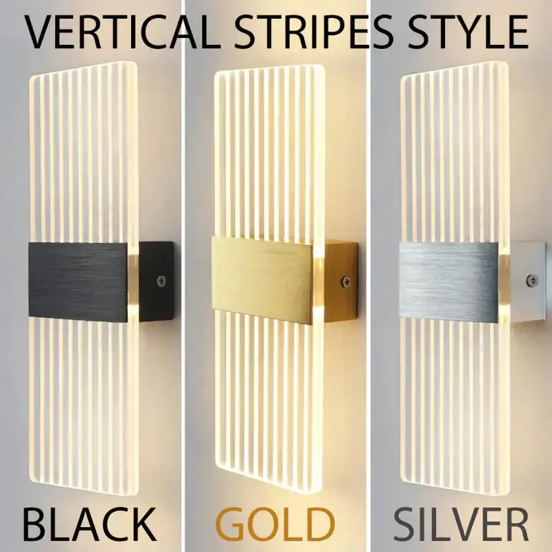 DecorBites™ Acrylic Touch Sensor LED Wall Lamp, Modern Sconces, 6W Indoor Lighting for Home Decor