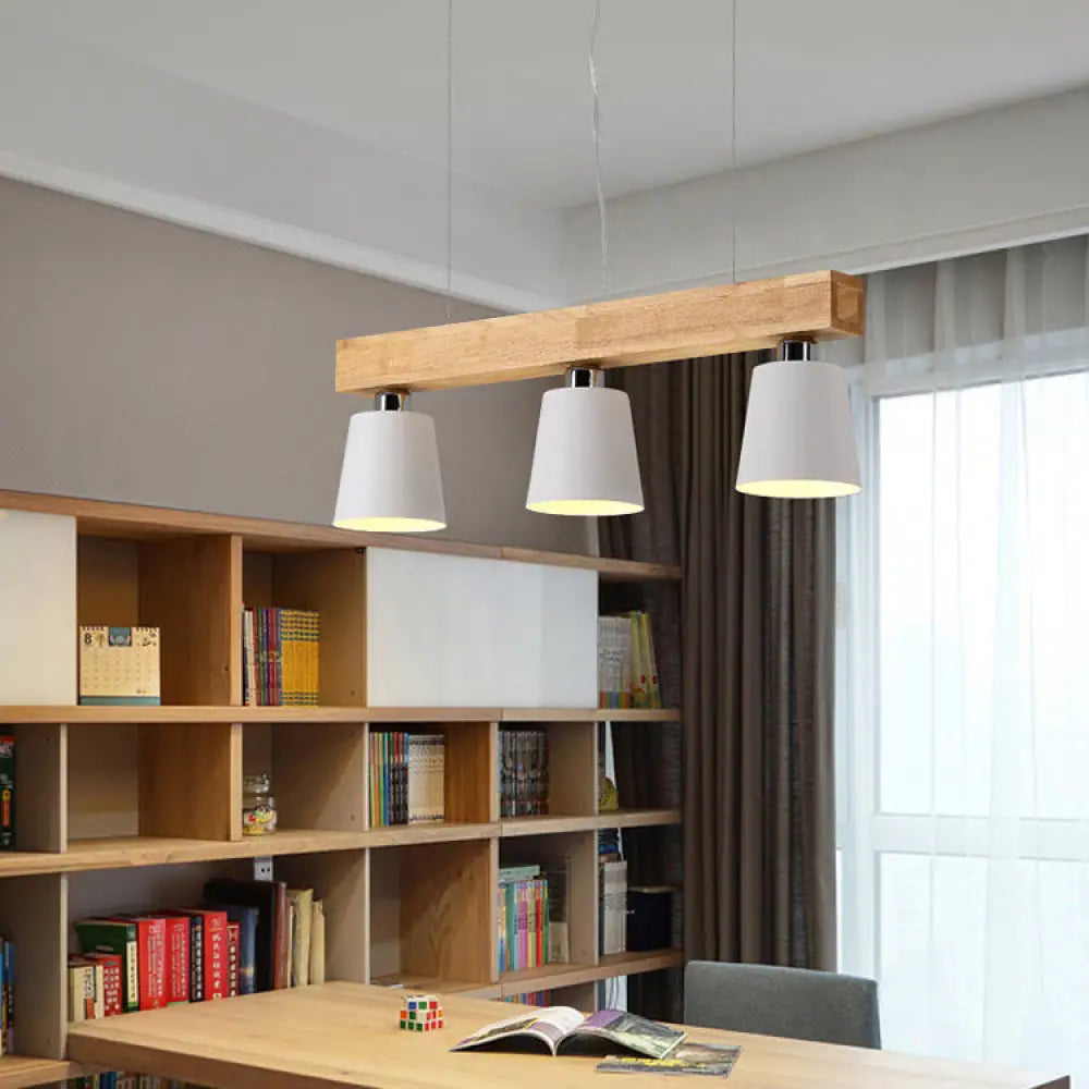 DecorBites™ Modern Adjustable Cone Pendant Lamp - 3/5-Light Island Drop Light in Black/White