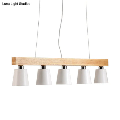 DecorBites™ Modern Adjustable Cone Pendant Lamp - 3/5-Light Island Drop Light in Black/White
