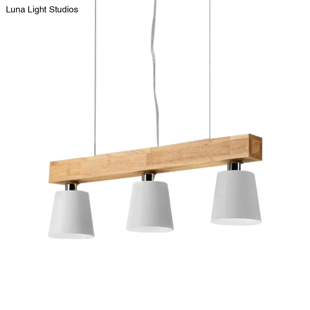 DecorBites™ Modern Adjustable Cone Pendant Lamp - 3/5-Light Island Drop Light in Black/White