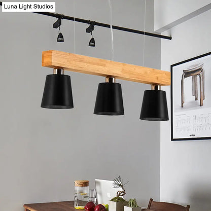 DecorBites™ Modern Adjustable Cone Pendant Lamp - 3/5-Light Island Drop Light in Black/White
