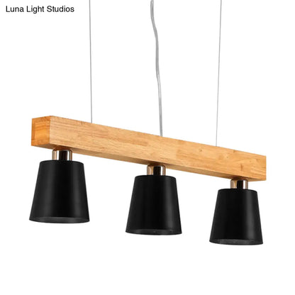 DecorBites™ Modern Adjustable Cone Pendant Lamp - 3/5-Light Island Drop Light in Black/White