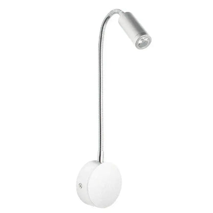 Modern adjustable gooseneck led bedside wall sconces bedroom reading lamp