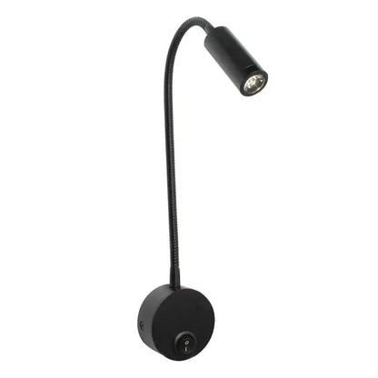 Modern adjustable gooseneck led bedside wall sconces bedroom reading lamp