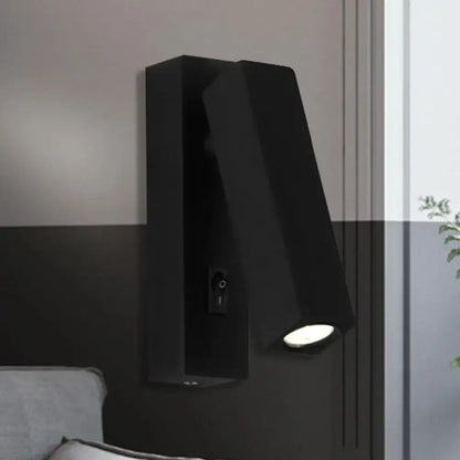 Modern adjustable silver white led reading lamp bedroom sconce