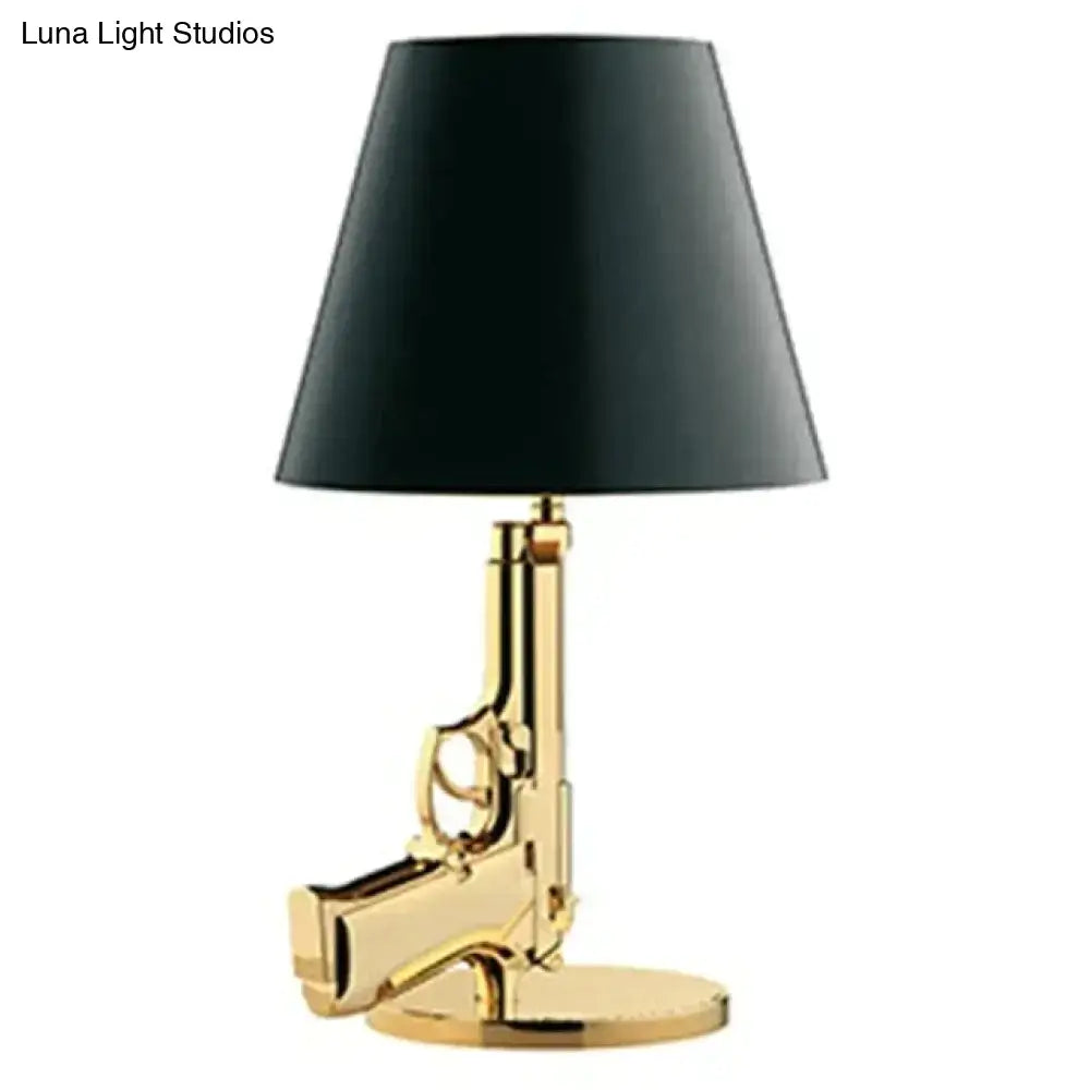 Modern ak47 gun lounge floor lamp – gold & black bedroom light