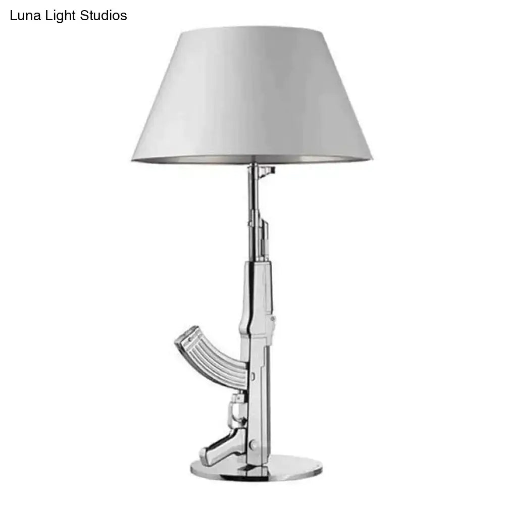 Modern ak47 gun lounge floor lamp – gold & black bedroom light